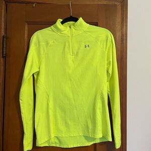 Under Armour Neon Yellow Quarter-Zip Pullover